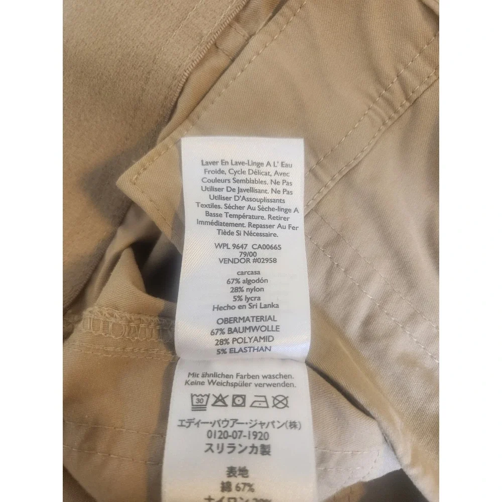 Eddie Bauer Women Tan Khaki Utility Hiking Pants Straight Leg Size 8 23107110